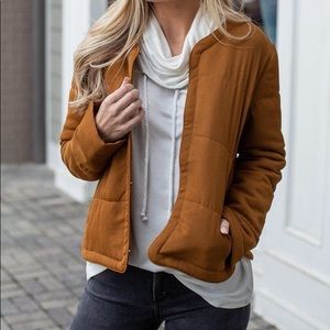 Gentle Fawn Tan Gold Taurus Puff Jacket size XS